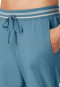 Lounge pants long Organic Cotton cuffs blue gray - Mix+Relax