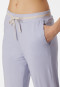 Lounge pants long organic cotton cuffs lilac - Mix+Relax