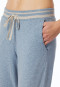 Loungehose lang Organic Cotton Bündchen jeans-meliert - Mix+Relax