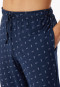 Pantalon d'intérieur long coton bio lilas imprimé - Mix+Relax