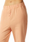 Lounge pants long Tencel sustainable pockets cuffs decorative buttons peach - Lounge Refibra