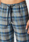 Pantalon d'intérieur long, matière tissée à carreaux, multicolore - Mix + Relax