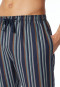 Loungehose lang Webware Organic Cotton Streifen mehrfarbig - Mix+Relax