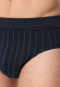 Minislip Feininterlock Streifen nachtblau - Fine Interlock