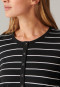 Sleep shirt long-sleeved striped button placket black - Original Classics