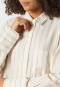 Pajamas 7/8-length woven fabric Tencel stripes off-white - selected! premium inspiration