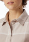 Pyjama lang Flanell beige kariert - Selected Premium Warming