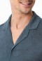 Pyjama lang Paisley jeansblau - Fine Interlock