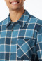 Pyjama Webware Flanell jeansblau kariert - Selected Premium Warming