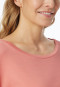 Schlafanzug 7/8 Doppelripp papaya - Modern Nightwear