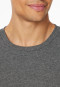 Pyjama dubbelrib lange manchetten donkergrijs gemêleerd - Modern Nightwear