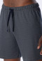 Pajamas short interlock button placket jade patterned - Fine Interlock