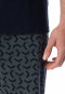 Schlafanzug kurz nachtblau gemustert - Casual Essentials