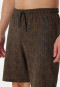 Schlafanzug kurz Organic Cotton anthrazit gemustert - Casual Nightwear