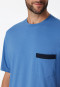 Pyjamas short Organic Cotton checks atlantic blue - Comfort Nightwear