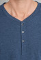 Short pajamas organic cotton button placket denim blue - Natural Dye
