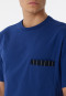 Pyjama court coton bio rayures bleu marine - Comfort Nightwear