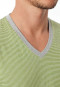 Pyjama court rayures en V vert gazon - 95/5