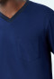 Pyjama korte V-hals patroon koningsblauw/donkerblauw - Essentials Nightwear