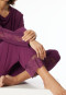 Pajamas long 7/8-length pants modal lace plum - Sensual Premium