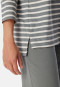 Pajamas long organic cotton Breton stripes jade - Essential Stripes