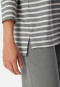 Pyjama lang biologisch katoen Bretonse strepen jade - Essential Stripes