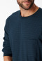 Pyjamas long cuffs chest pocket midnight blue patterned - Comfort Essentials