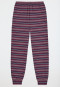 Pyjama long poignet bleu nuit imprimé - Family