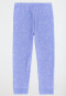 Schlafanzug lang Frottee Organic Cotton Bündchen Sterne flieder - Girls World