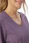Pajamas long mauve patterned - Comfort Essentials