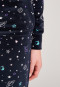 Long pajamas nicky cuffs planets anthracite - Cosmic