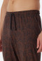Pyjama long coton bio anthracite imprimé - Casual Nightwear