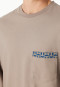 Pyjamas long Organic Cotton brown-grey patterned - Comfort Nightwear