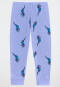 Schlafanzug lang Organic Cotton Bündchen Drache flieder - Girls World