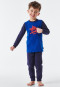 Schlafanzug lang Organic Cotton Bündchen Hai Säbel royal - Capt´n Sharky