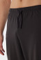 Pigiama lungo con polsini in cotone biologico a righe, antracite - Comfort Nightwear