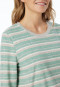 Pyjama long rayures leggings vert chiné - Casual Essentials