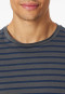 Schlafanzug lang Streifen anthrazit - Casual Essentials