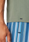 Shirt kurz arm V-Ausschnitt khaki - Mix+Relax