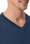 Shirt short sleeve v-neck royal - Mix+Relax