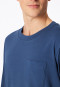 Shirt with short sleeves and chest pocket atlantic blue - Mix+Relax
