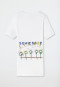 Maglia a maniche corte in tessuto a doppia costa, bianco - Art Edition by Noah Becker