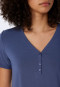 Shirt short-sleeved Henley button placket admiral blue - Mix+Relax
