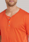 Shirt kurzarm Jersey Knopfleiste chilli rot - Mix+Relax