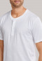 Shirt short-sleeve Jersey button placket white - Mix & Relax