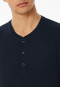 Shirt short sleeve button placket midnight blue - Mix+Relax