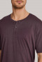 Shirt korte mouwen roodbruin - Mix & Relax Cotton Modal
