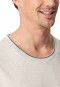 Shirt korte mouw Organic Cotton strepen beige - Mix+ Relax