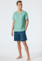 Shirt korte mouwen V-hals mineraal - Mix+Relax