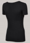 Short-sleeved seamless shirt bamboo black - Active Mesh Bamboo